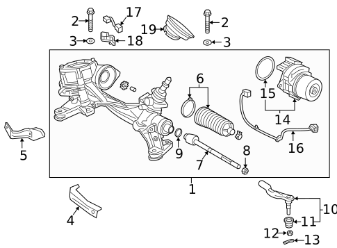 Steering Gear & Linkage for 2020 Honda CR-V #0