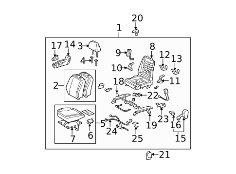 Front Seat Components for 2015 Scion xB #0