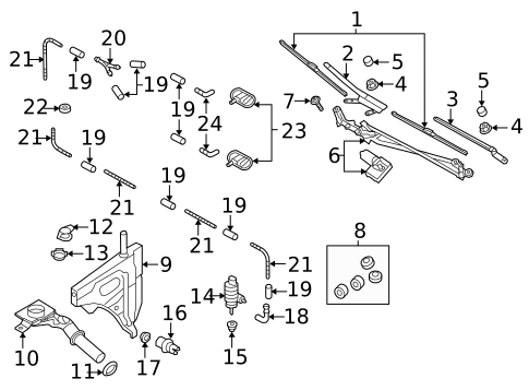 Wiper & Washer Components for 2022 Audi SQ7 #0