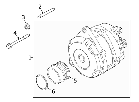 Alternator for 2017 Lincoln Continental #1