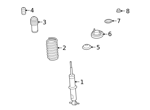 Struts & Components for 2006 Pontiac Solstice #0