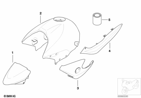 Painted Parts for 2002 BMW-Motorrad R 1150 R #1