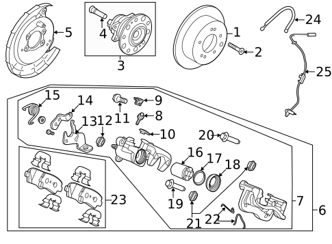 Rear Brakes for 2020 Kia Rio #0
