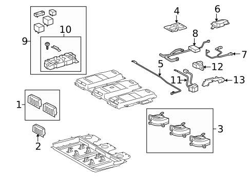 Battery for 2012 Lexus RX450h #0