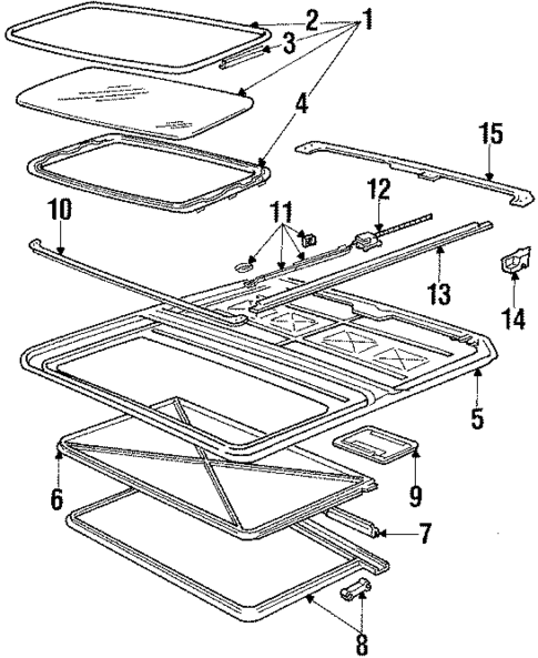 Sunroof for 1984 Lincoln Mark VII #0