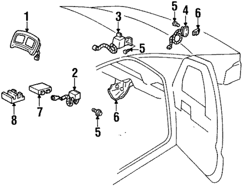 Air Bag Components for 1995 Oldsmobile Silhouette #0