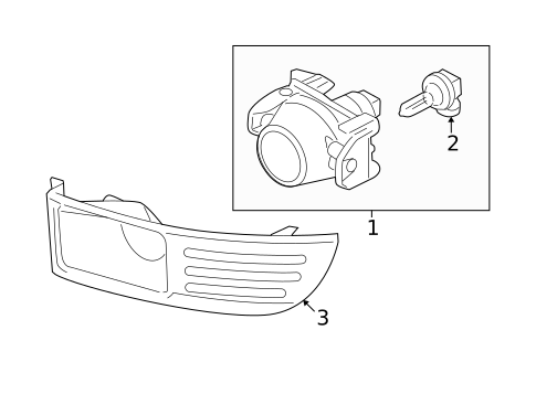 Bulbs - Chassis for 2014 Ford Flex #2