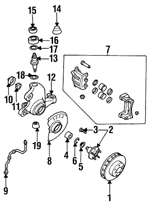 Front Brakes for 1996 INFINITI Q45 #0