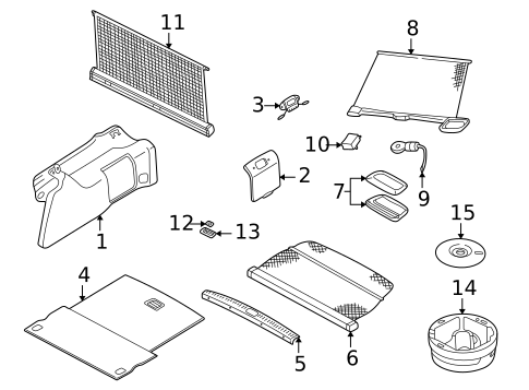 Interior Trim - Rear Body for 2000 Audi A6 Quattro #0