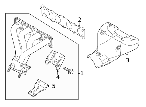 Exhaust Manifold for 2012 Kia Sportage #1