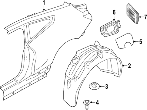 Quarter Panel & Components for 2025 BMW M850i xDrive #1