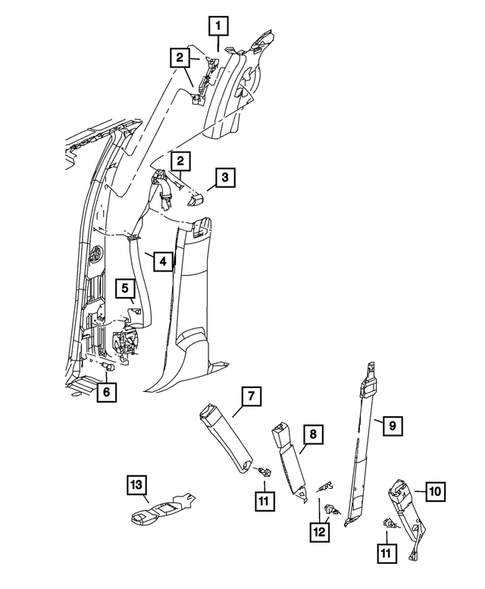 Seat Belts for 2011 Ram 2500 #1