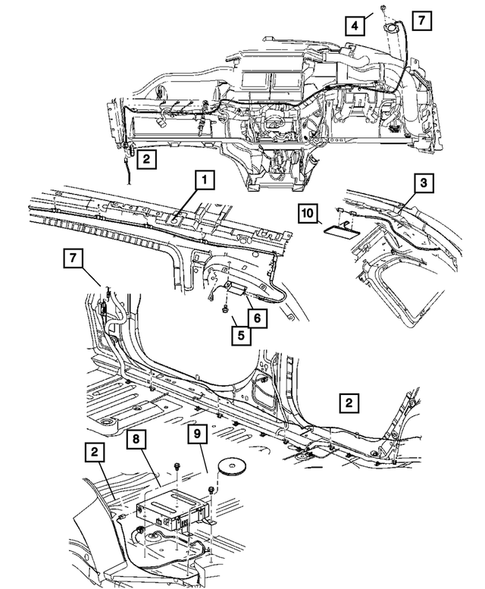 Radio, Antenna, and Speakers for 2006 Chrysler Pacifica #1