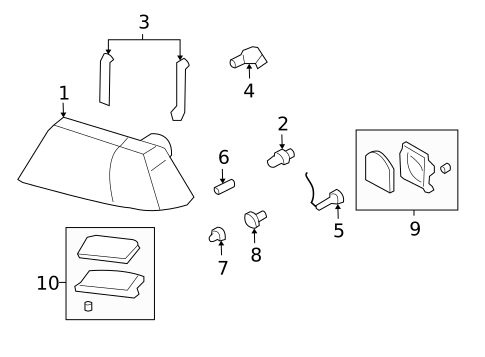 Bulbs - Chassis for 2005 Lincoln Aviator #0