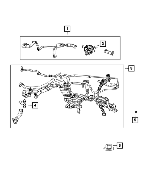 Air Conditioner and Heater Plumbing for 2023 Chrysler Pacifica #4