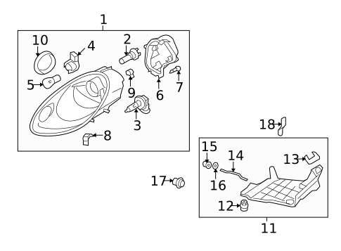 Bulbs - Chassis for 2006 Porsche Cayman #0