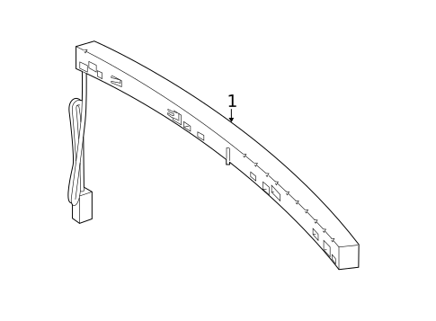 HIGH MOUNTED STOP LAMP for 2018 Mercedes-Benz E43 AMG #1