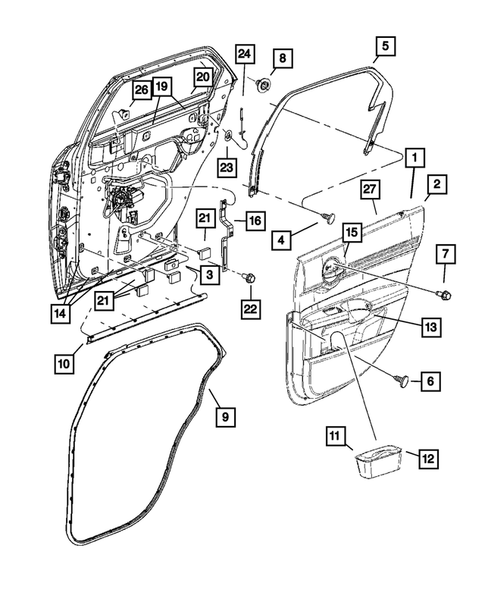 Door Trim Panels for 2006 Chrysler 300 #1