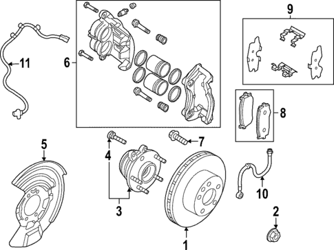 Front Brakes for 2024 INFINITI QX60 #0