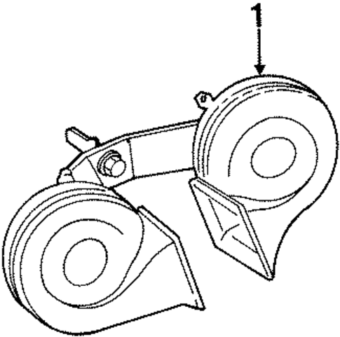 Horn for 1998 Lincoln Mark VIII #0