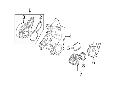 Water Pump for 2009 Acura TSX #0
