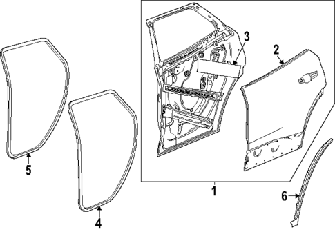 Door & Components for 2024 Chevrolet Blazer EV #1