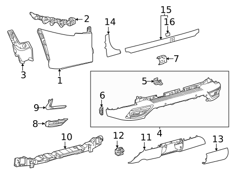 Bumper & Components - Rear for 2025 Lexus LX700h #1