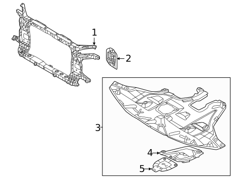 Radiator Support for 2024 Hyundai Santa Cruz #0