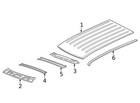 Roof & Components for 2012 Jeep Grand Cherokee #0