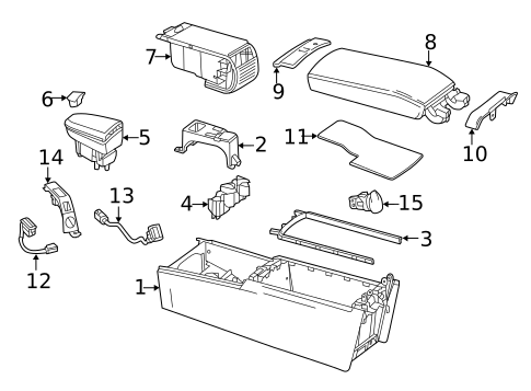 Console for 2016 Mercedes-Benz SLK55 AMG #0