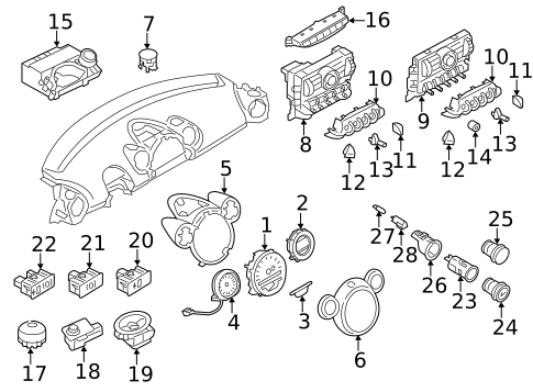 Cluster & Switches for 2014 Mini Cooper Countryman #0