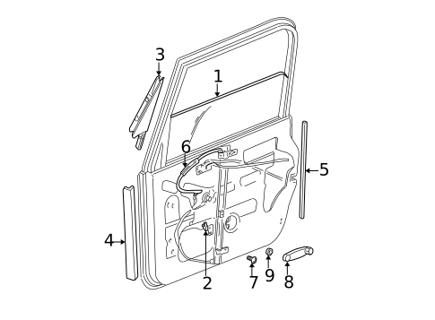 Front Door for 2003 Jeep Wrangler #0