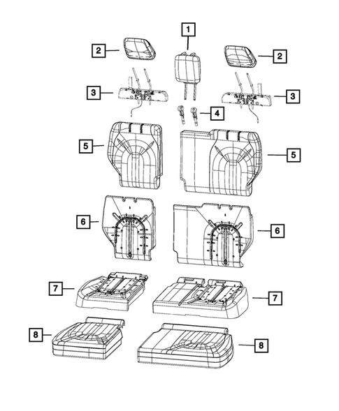 Rear Seats - Third Row for 2020 Chrysler Pacifica #2