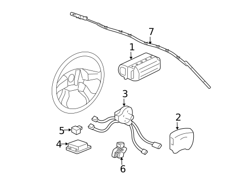 Air Bag Components for 2017 GMC Savana 2500 #0