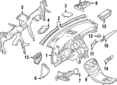 Instrument Panel for 2022 Mercedes-Benz GLC 43 AMG® #0