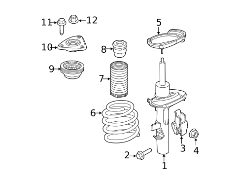 Shocks & Struts for 2017 Ford Focus #0
