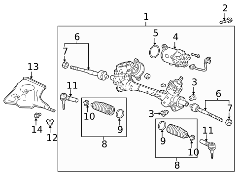 Steering Gear & Linkage for 2019 Buick Regal Sportback #0