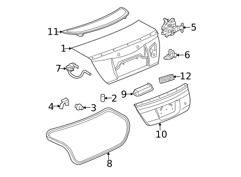 Lid & Components for 2004 Saturn Ion #0