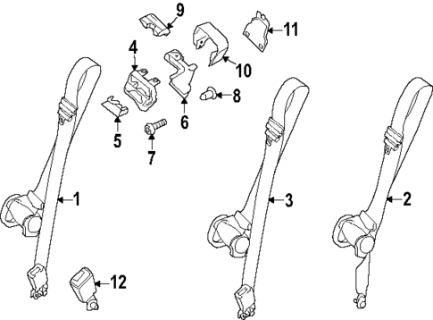 Seat Belt for 2024 Ford Transit-150 #3