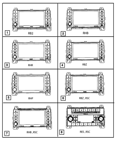 Radio, Antenna, Speakers, DVD, and Video systems for 2011 Dodge Durango #0