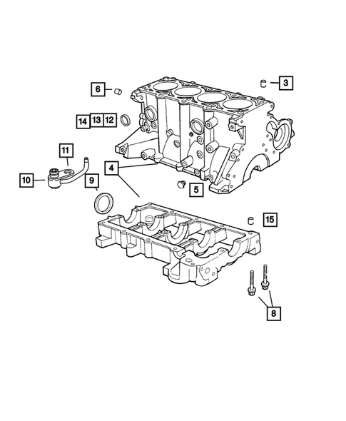 Cylinder Block for 2003 Dodge Neon #0