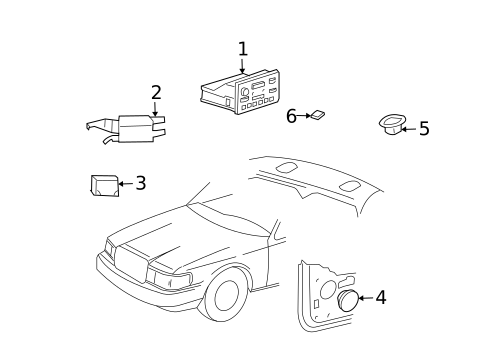 Navigation System for 2004 Lincoln Town Car #1