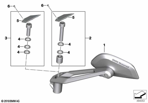Mirrors, Trim, Storage Compartments for 2018 BMW-Motorrad R 1250 GS #0