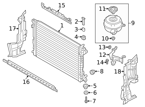 Radiator & Components for 2025 Audi A6 allroad #0