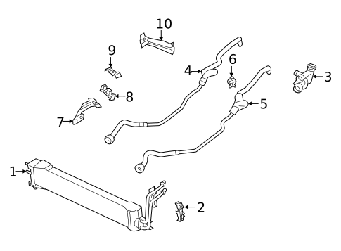 Trans Oil Cooler for 2021 BMW X6 #0