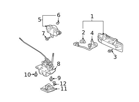 Lock & Hardware for 2004 Mitsubishi Outlander #2