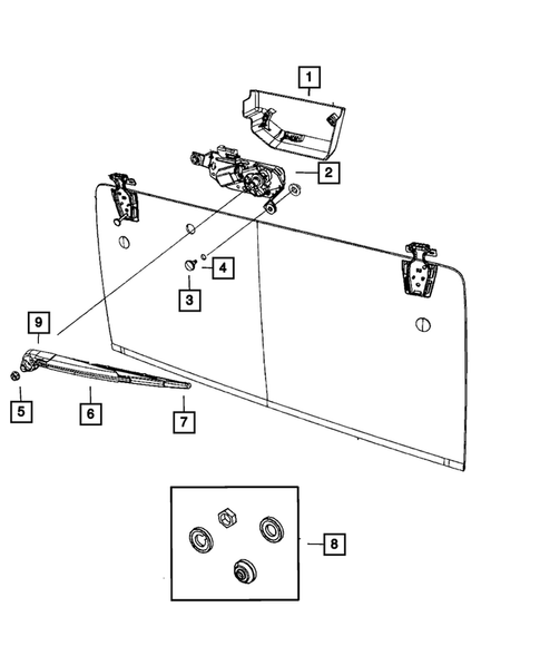 Wiper and Washer System for 2012 Jeep Wrangler #2