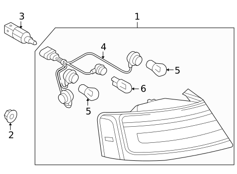 Tail Lamps for 2012 Audi S5 #1