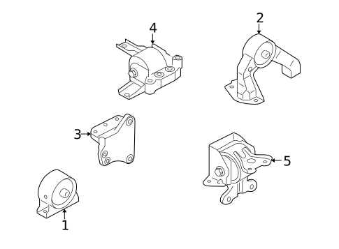 Engine & Trans Mounting for 2010 Mitsubishi Outlander #1
