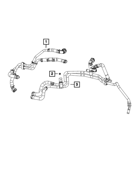 Air Conditioner and Heater Plumbing for 2020 Jeep Wrangler #3